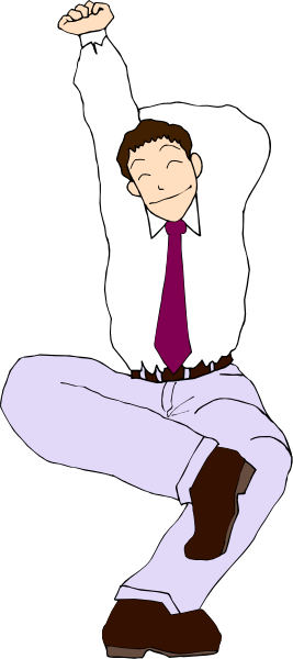 The image shows a man sitting on his hands with legs stretched out behind him against a black background; he is wearing casual attire including jeans and sneakers.