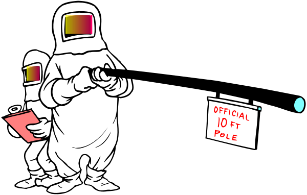The image shows a cartoon of three astronauts standing next to each other with an alien spacecraft behind them; one is holding what appears to be a book titled "101 Things To Know About Aliens."