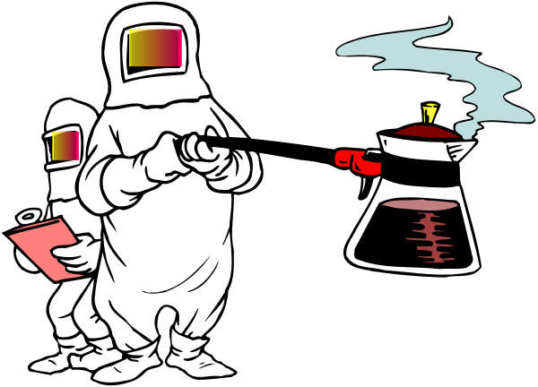 The black and white cartoon shows three astronauts standing next to a space shuttle with smoke coming out of it; one is holding an oxygen tank while another has their hands on hips looking at something off-frame, possibly indicating distress or concern about the situation.