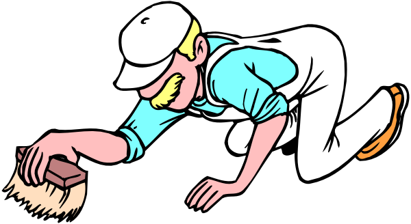 The cartoon depicts a baseball player sliding into home plate with his glove outstretched to catch an incoming ball during a game of baseball on a field under clear skies.