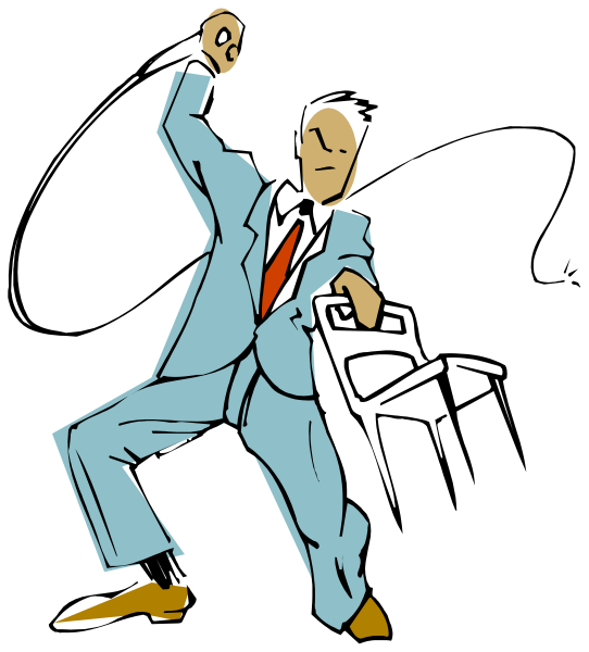 The illustration shows a man dressed as James Bond performing an action pose with his right arm extended outward while holding what appears to be a gun in his left hand; he is wearing a blue suit jacket over a red shirt, and there's no visible text or background details provided by the image.