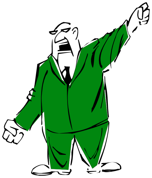 The image shows a black silhouette of an adult male figure wearing green clothing standing with arms outstretched against a dark background.