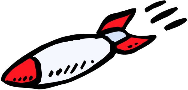 The image shows a black and white illustration of an airplane with red accents flying through space above clouds against a gray background.