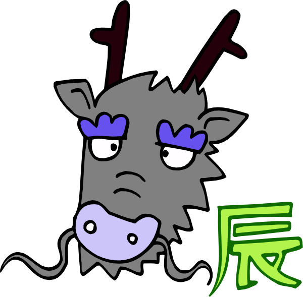 The image features a cartoon character with exaggerated facial hair that resembles an animal's fur pattern, wearing blue makeup on its eyes and lips, standing in front of what appears to be Chinese characters "福利" which translates to 'blessing'.