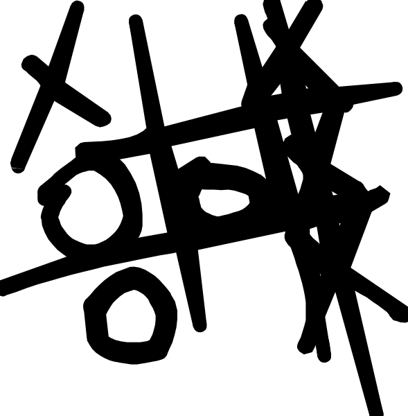 The image shows a black silhouette of an object with numbers on it against a dark background.