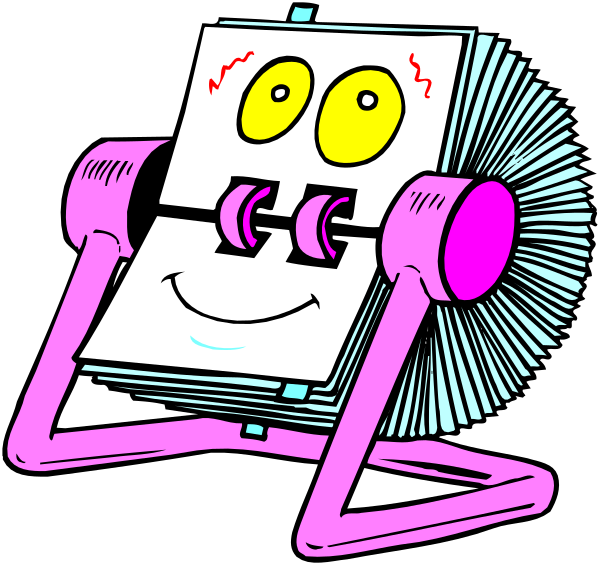 The image shows a cartoon of an anthropomorphic robot with eyes that look like gears sitting on top of what appears to be a printer paper roller.