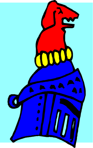 The image shows a cartoon of an animal with red fur wearing blue armor on its back, standing next to what appears to be a castle-like structure in front of which there is text that reads "Gypsy Castle."