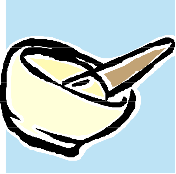 The image shows a cartoon of an ice cream cone with two scoops on top against a blue background; there is no text present in this clip-art illustration.