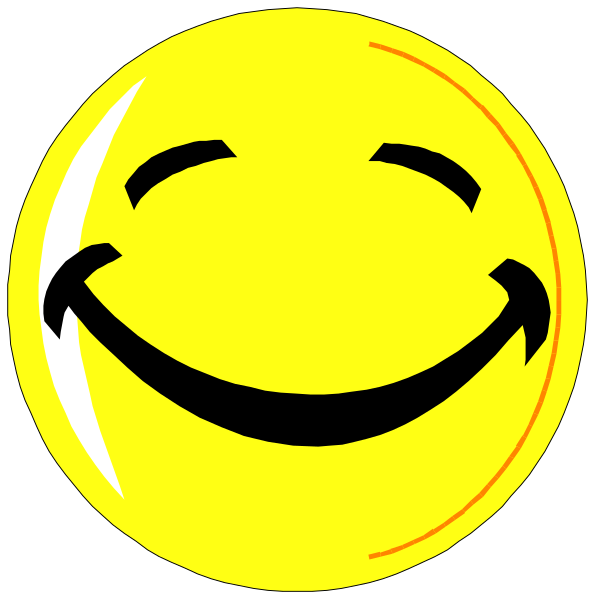 The image shows two yellow smiley faces with black eyes and mouths against a white background on top of each other; there is no additional context provided in this description.