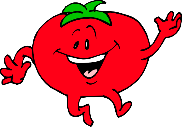 The image shows a cartoon pepper with arms outstretched against a black background.