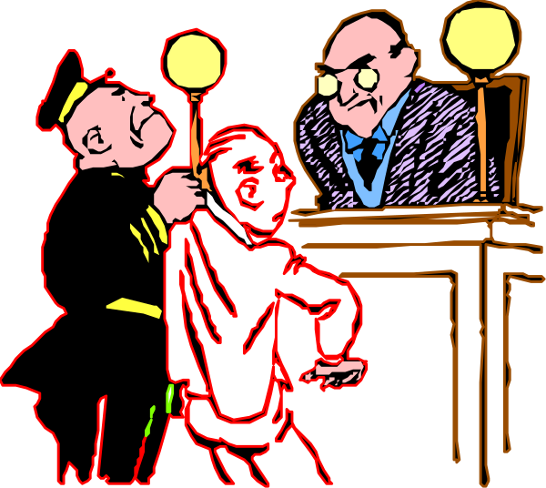 The black and white cartoon depicts a scene with two men standing at podiums facing each other; there is an audience of three individuals seated in front of them on either side. One man appears to be speaking, while another seems to be listening intently from behind him. A third person stands between the speakers holding what looks like papers or documents and gesturing towards one speaker with his hands raised as if emphasizing a point during their speech. The setting is indoors in front of an audience seated on benches; there are no visible animals, people's actions include speaking at