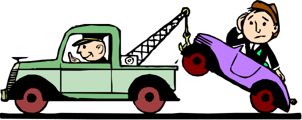 The cartoon shows a man driving an old car with his wife sitting next to him; both characters appear surprised as another character in front of them is riding on top of their vehicle's roof while holding onto it, seemingly enjoying themselves during this unusual ride through what looks like a city street at night.