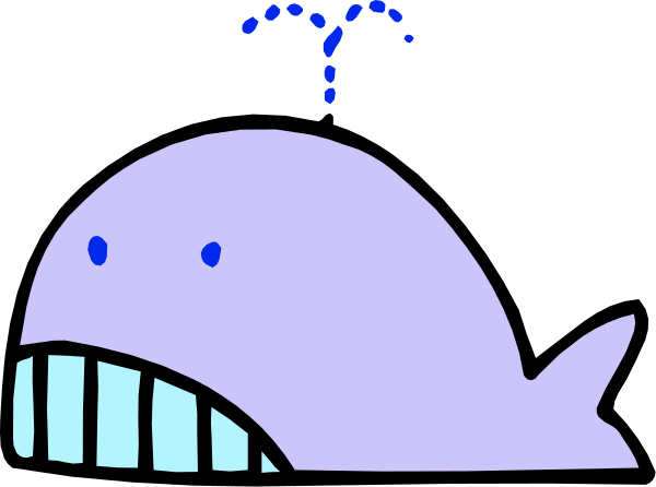 The image shows a cartoon of an animated shark with teeth above its mouth, swimming underwater next to what appears to be a purple fish character that is smiling at it from behind some sort of barrier in front of which there's text and symbols floating around.