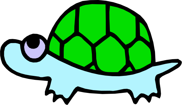 The image features a cartoon turtle with an open shell on its back carrying another smaller turtle inside it while swimming in water underwater plants.