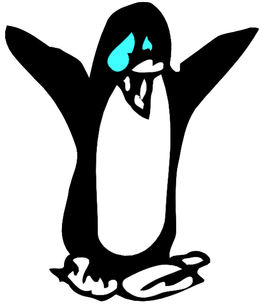 The image shows a black and white cartoon of an alien with blue eyes sitting on what appears to be a toilet bowl lid in space next to its spaceship.