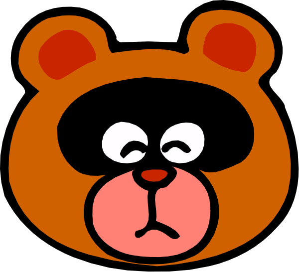 The image shows a cartoon of two teddy bears with exaggerated facial expressions; on the left is an angry bear wearing sunglasses over its eyes, while on the right appears to be crying or upset.