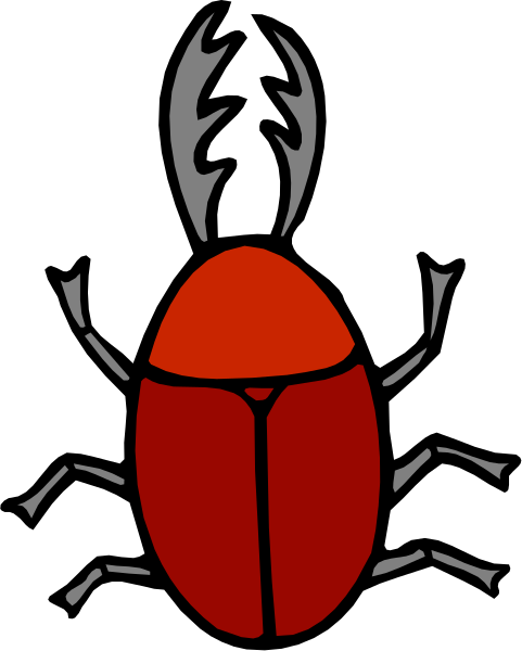 The image shows a red ladybug with black antennae on it against a dark background.