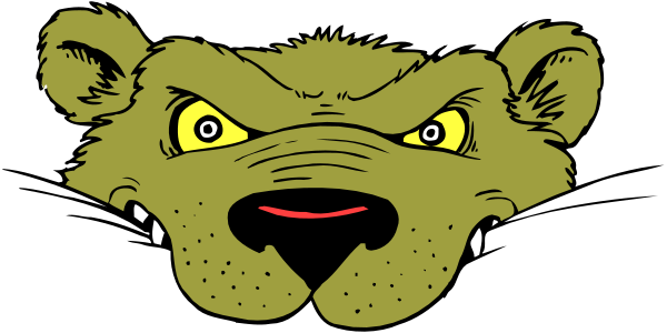 The image shows a cartoon of an angry bear with sharp teeth bared at its mouth.