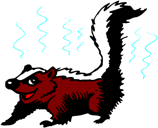 The image shows a cartoon of an animated fox with steam coming from its body standing on top of what appears to be snow-covered ground in front of a dark background.