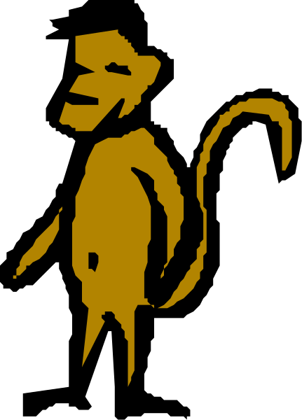 The image shows a black silhouette of an animal with horns on its head against a white background within what appears to be a flag design featuring stripes in shades of brown and yellow.