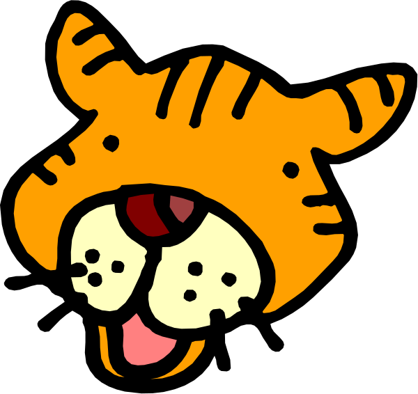 The image shows a cartoon of two tigers: on the left is an orange cat with its mouth open as if roaring; to the right is another similar-looking feline character that appears more subdued, also in shades of brown and white fur.