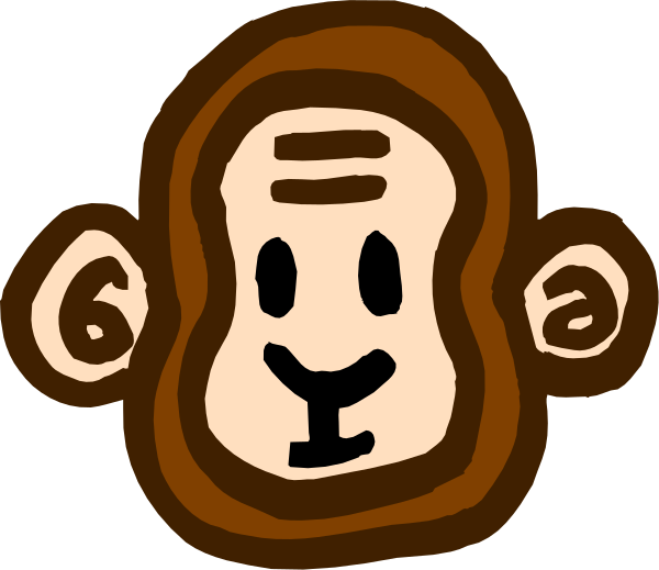 The image shows a cartoon of an anthropomorphic banana with eyes and mouth drawn on it to resemble a face, wearing what appears to be glasses over its "eyes."