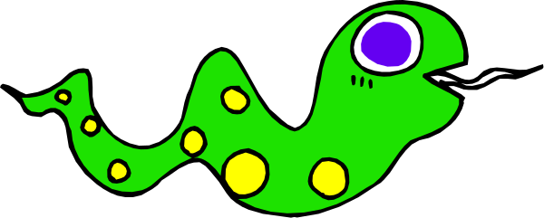 The image shows a cartoon of an octopus with purple eyes swimming underwater among green bubbles on a gray background.