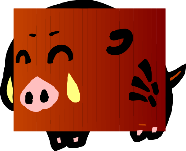 The image shows a cartoon of an animal with red fur that appears to be crying out for help from inside what looks like a television screen displaying its face in distress.