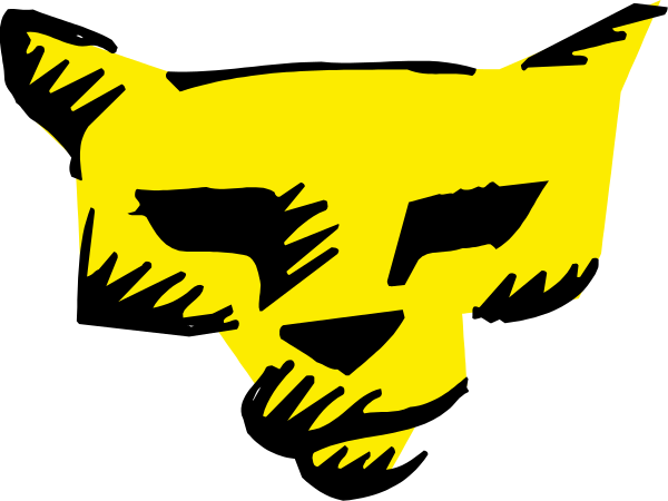 The black and white logo of a fox's head with an eye patch over its right eye.