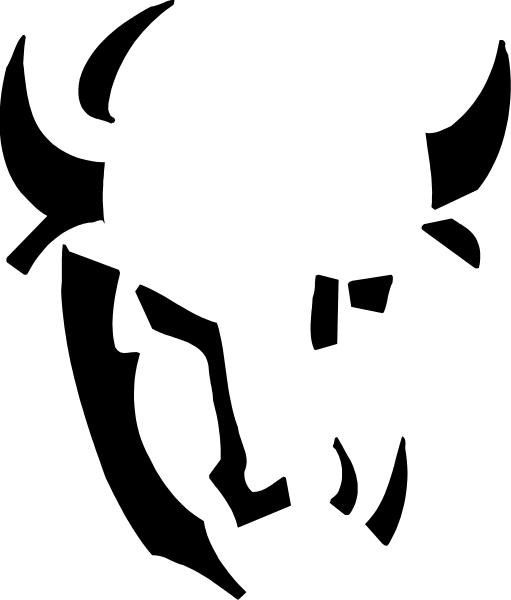 The image shows a black square with white lines creating an abstract pattern against a gray background.