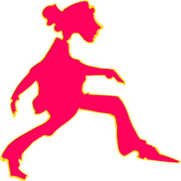 The image shows a red silhouette of two figures dancing; it's an animated gif with no text present in this description.