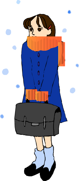 The image shows a cartoon of an animated character standing next to water with bubbles around them; it's raining slightly as indicated by droplets in mid-air above their head.