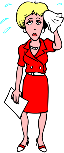 The cartoon shows a woman dressed as Margaret Thatcher with her hand on her head; she is wearing red lipstick and has blonde hair styled in an updo. She appears to be upset about something, possibly related to politics given that she's holding what looks like the UK flag over one eye while looking down at some papers or documents held by a man standing behind her who seems concerned but not as visibly distressed as Margaret Thatcher herself; he is wearing an open-collared shirt and has dark hair. The background of this image features a simple, solid color