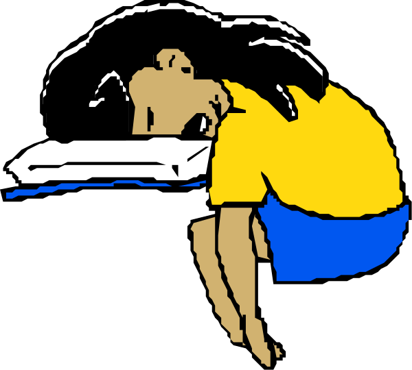 The black and white cartoon shows a person lying on their stomach with an arm stretched out as if reaching for something off-screen while looking down at it intently; there is no text present in this image, which focuses solely on depicting human activity within its frame without any additional context or background details.