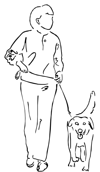 The image shows a black background with white dots of varying sizes scattered across it at different positions.