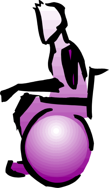 The image shows a purple ball with an eye on it against a black background.