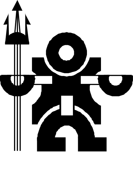 The image shows a black and white pixelated representation of an astronaut inside what appears to be a spacecraft with various buttons and controls around it.