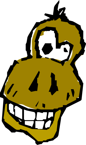 The image shows a cartoon monkey with an exaggerated facial expression set against two different backgrounds: on top is black, while below it's white.