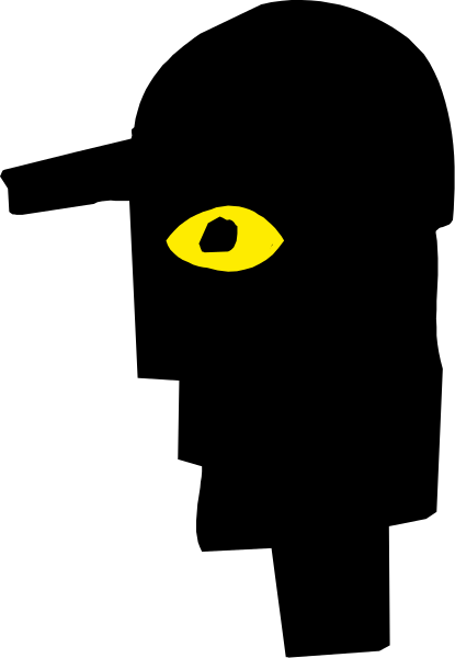 The image shows a black cat with yellow eyes against two different backgrounds: gray on top half of photo and dark brown in bottom half.