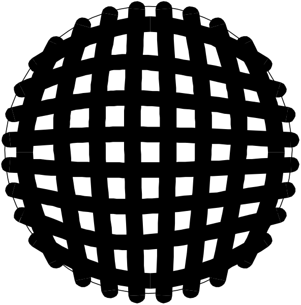 The black background of a computer screen with white text that reads "Hello World!"