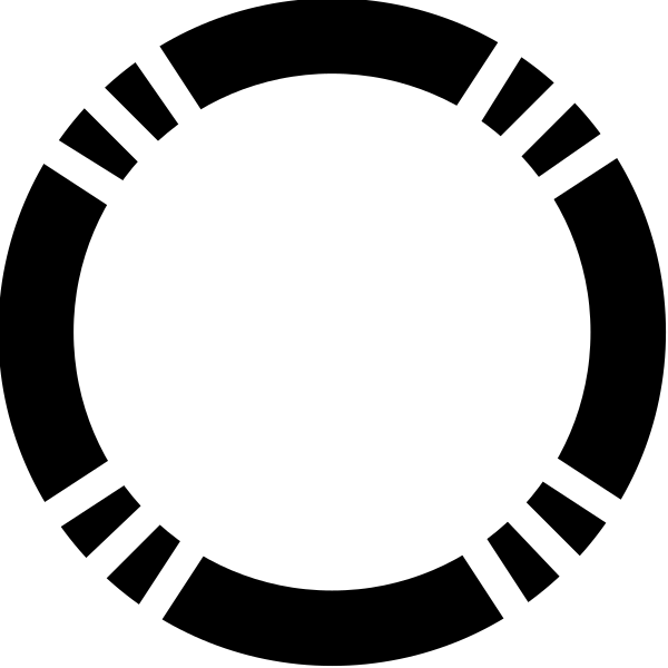 The black and white icon depicts a sun with rays extending outward from its center.