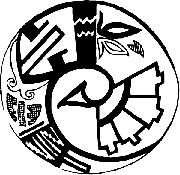 The black and white logo features a stylized compass rose with various symbols around it that represent different directions: North (N), East (E), South (S) and West (W).