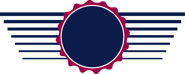The image shows a logo with two interconnected circles resembling gears against an airplane wing background; there is no text present in this clip-art graphic.