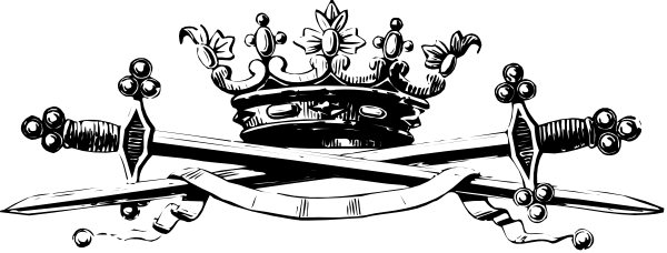 The black and white photo shows a car with its headlights on driving down an empty street at night.