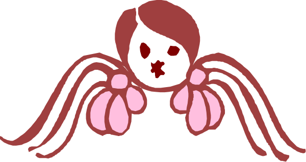 The image shows a cartoon of an angel with wings holding two hearts; it is stylized as clip-art.
