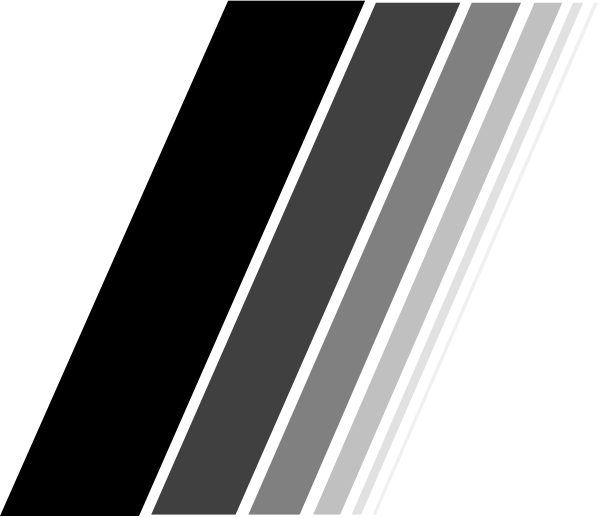 The image shows a black and white abstract design with horizontal lines of varying lengths creating an optical illusion effect on what appears to be a window frame.