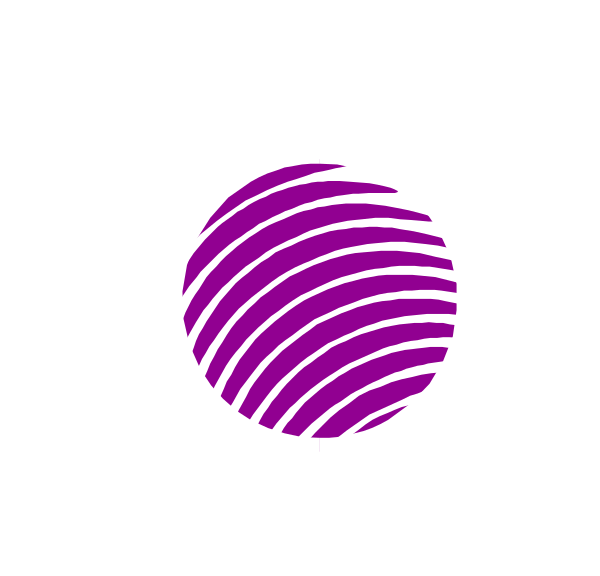 The image shows a black square with two white squares inside it; within these smaller squares is an abstract design resembling concentric circles in shades of purple and pink on one side and grayish-white stripes on another, set against a dark background that appears to be the sky.