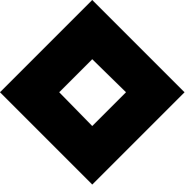 The image shows a simple black diamond icon on an otherwise dark background with no other discernible elements present.