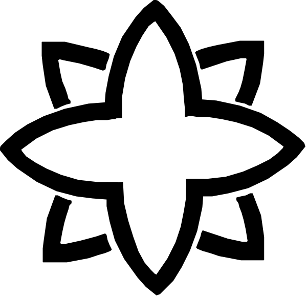The black square with a white border represents an abstract concept rather than depicting any real world object or scene.