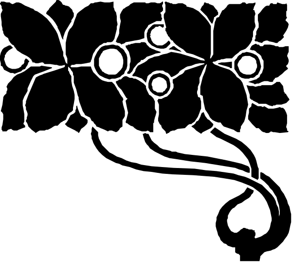 The black background of a computer screen displays three white dots on its left side with no other discernible content visible in this clip-art image.